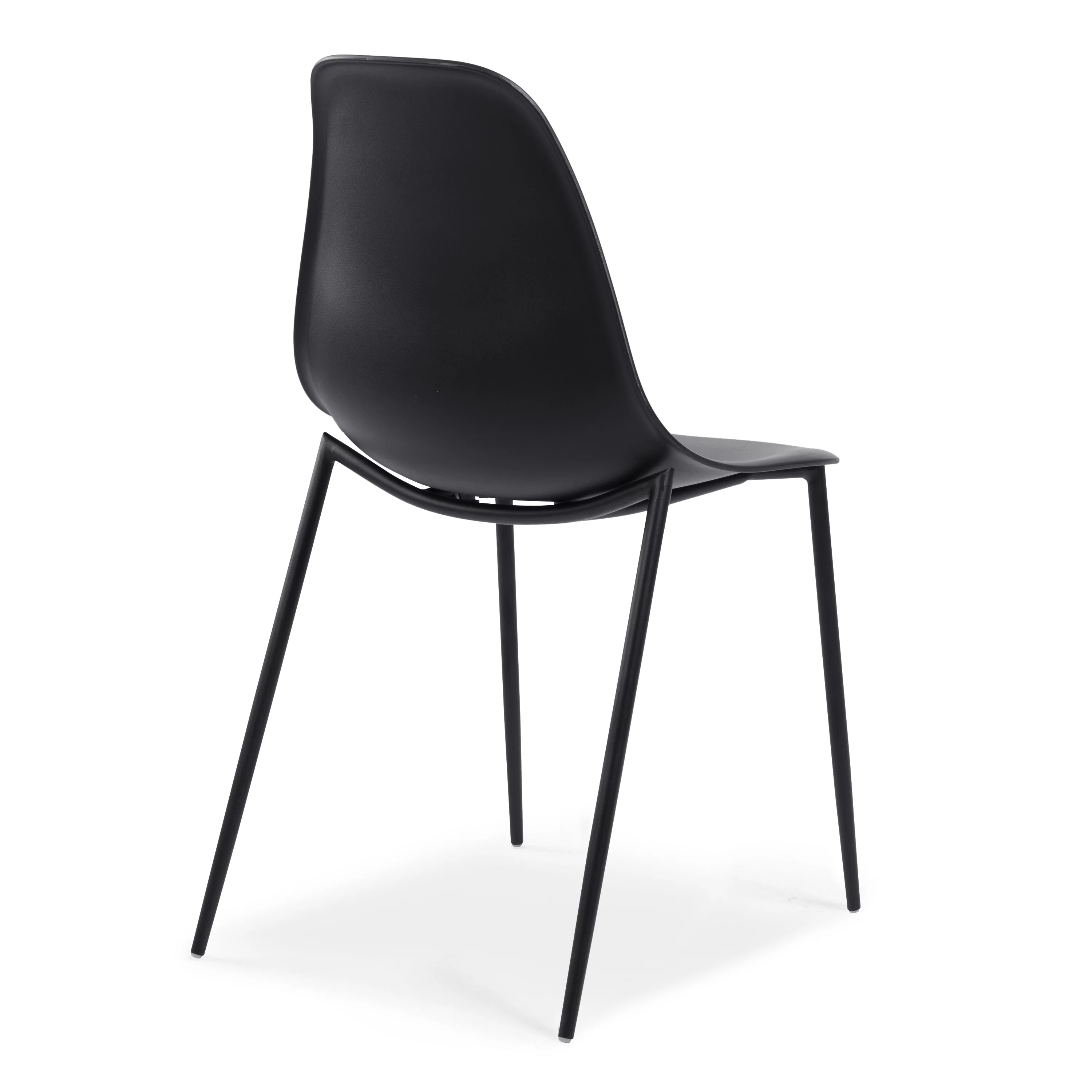 Poly & Bark Isla Chair in Black (Set of 4)