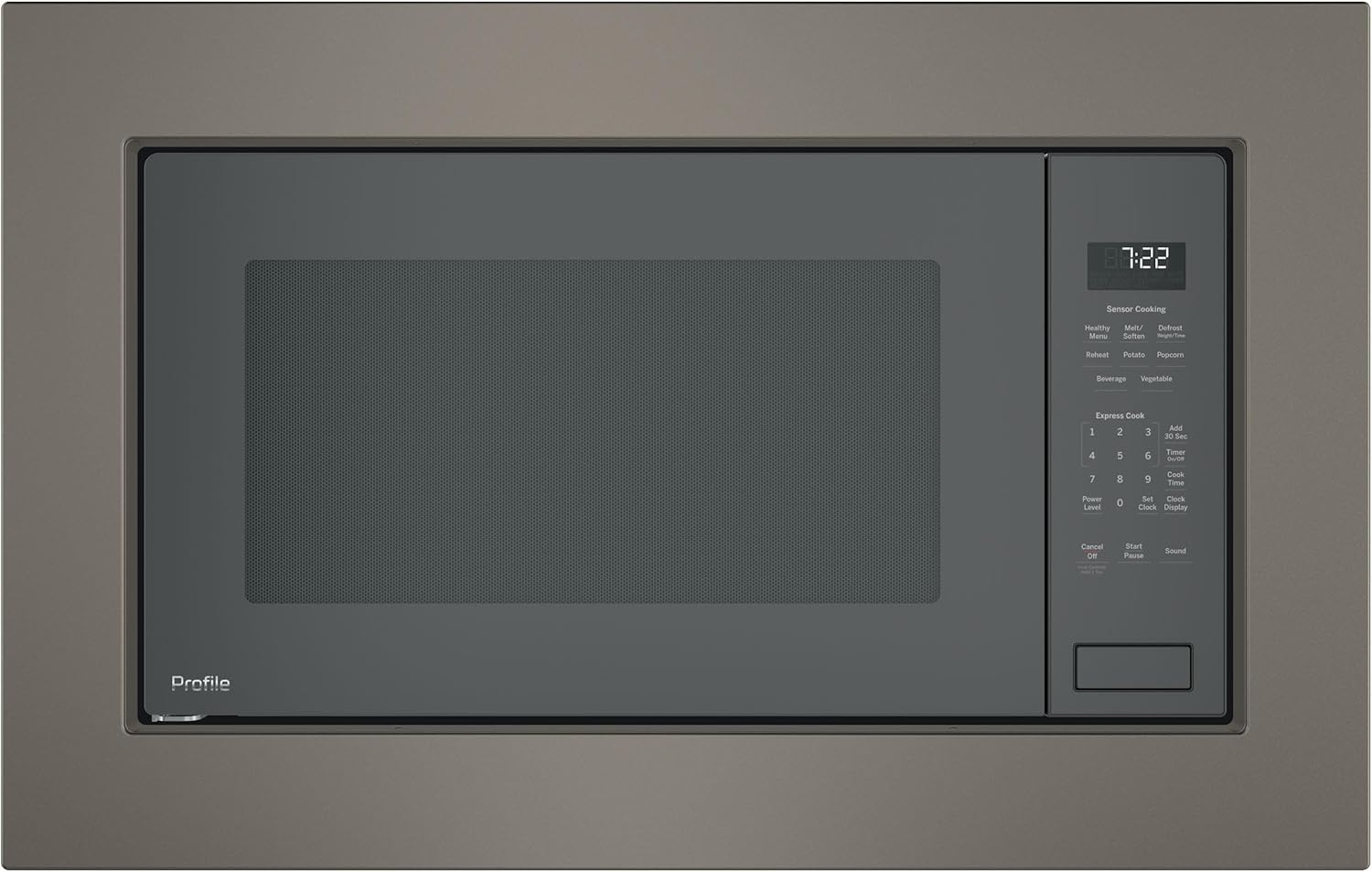 GE PEB7227ANDD 25 Inch Bult-in Microwave Oven, Gray