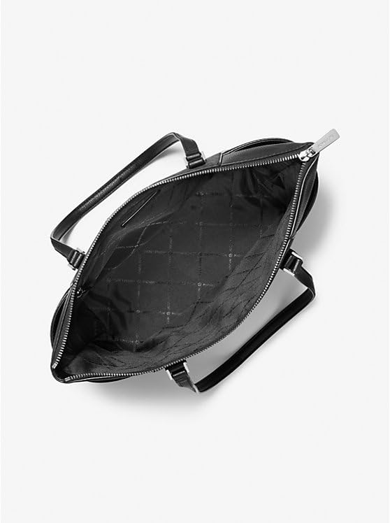 Michael Michael Kors Charlotte Large Saffiano Leather Top-Zip Tote Bag bundle with Premium Lux Details Flybag.