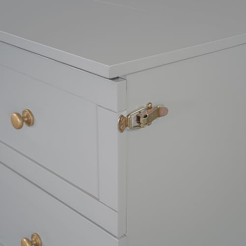 Queen Size Murphy Bed, Murphy Cabinet Bed with Large Drawer, Can Be Foldable, Space Saving, Wooden Low Bedframe for Bedroom, Apartment (White, Queen)