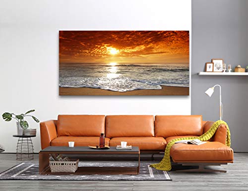 Muolunna D1275 Elephant Canvas Prints Wall Art Animals Photo Pictures Painting on Canvas Decor for Living Room Bedroom Home Office kitchen Wall Decor Stretched and Framed Grey Landscape Artwork