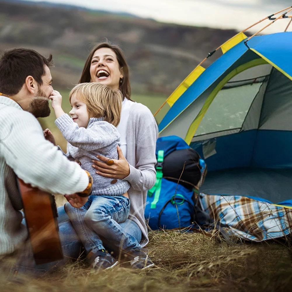 Pop Up Tent -resistant Portable Instant Automatic Camping Tent for 2-3 / 3-4 Person Family Tent Camping Hiking Backpacking