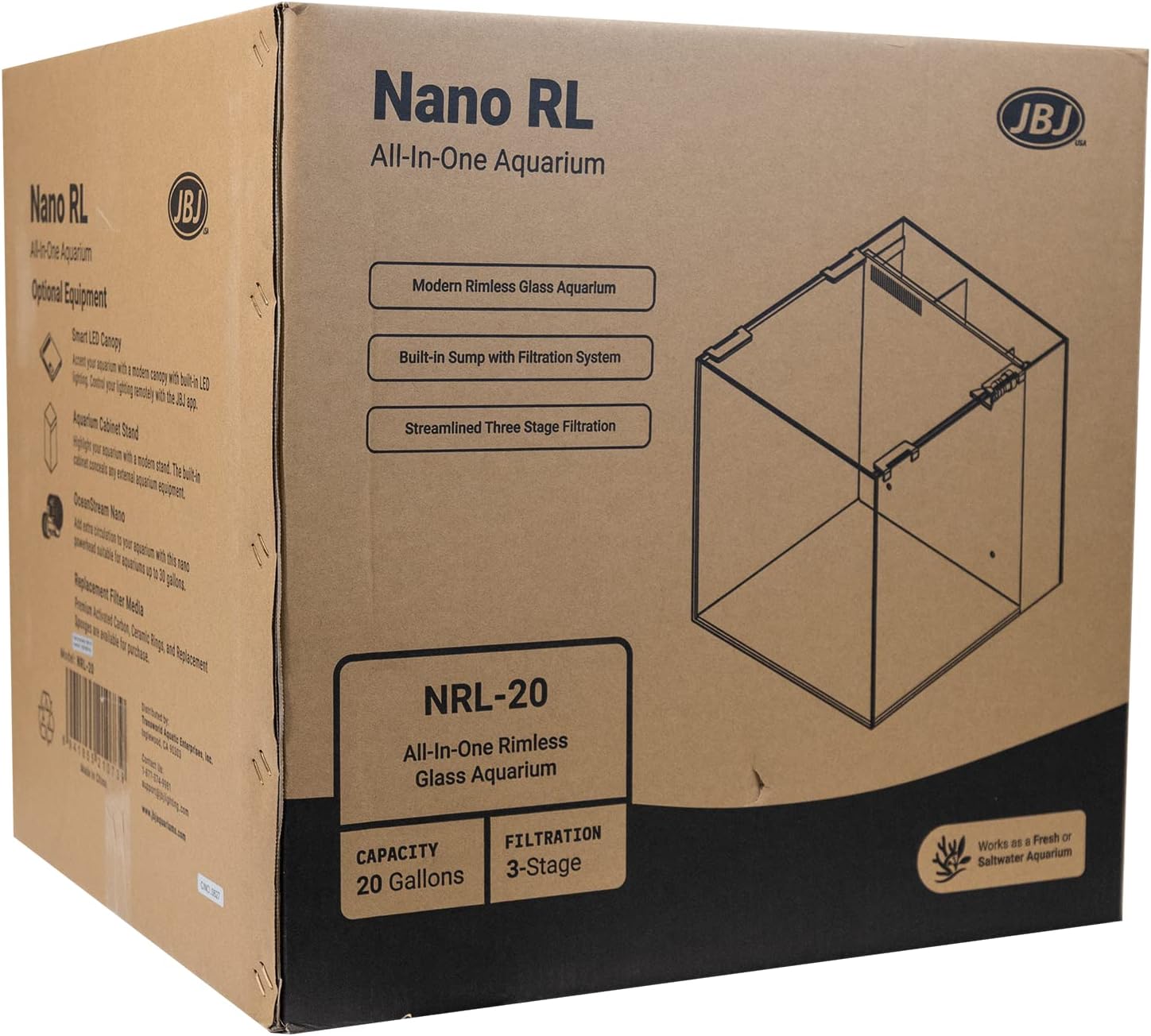 Nano Rimless - 20-Gallon // All-in-One Aquarium