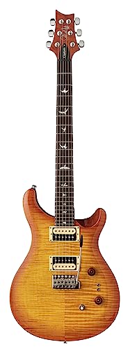 PRS Guitars 6 String SE Custom 24-08 Electric Guitar, Blood Orange with Gig Bag, Right, (107994::BR:)
