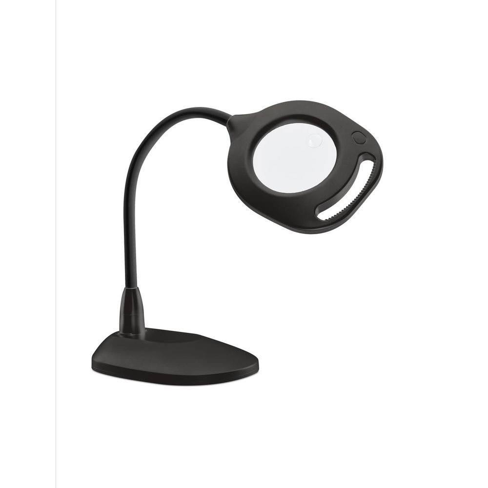 OttLite 2-in-1 LED Magnifier Floor and Table Light - Black