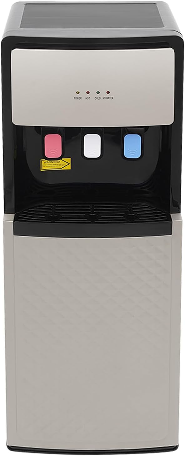Water Cooler Dispenser Bottom Loading Water Dispenser Hot and Cold Standing Water Cooler Holds 2 & 5 Gallon Bottles 3 Temperature Spouts for Home Office