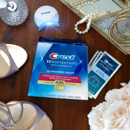Crest 3Dwhitestrips Original Teeth Whitening Kit || with LED Light ADA-Accepted, Safe u0026 Effective Teeth Whitening