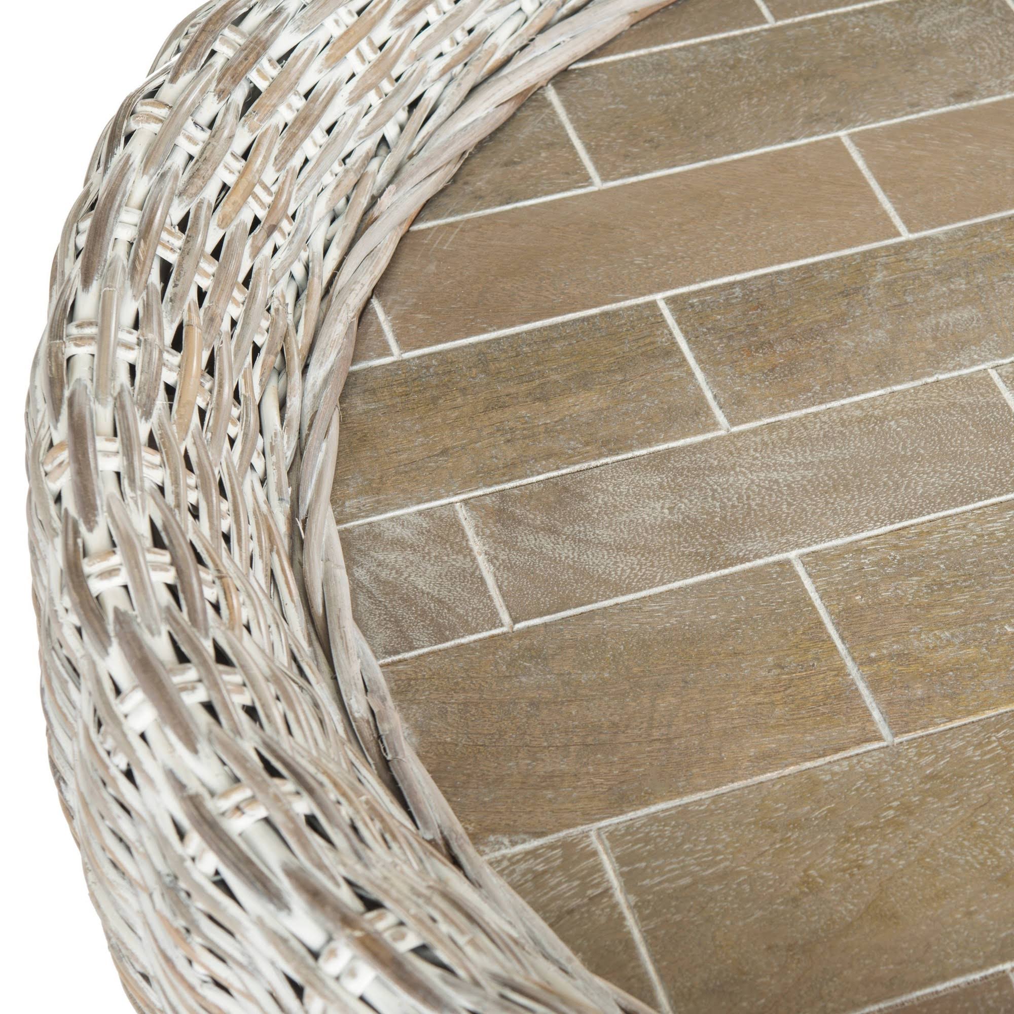 Safavieh Alley Wood Top Coffee Table - Grey