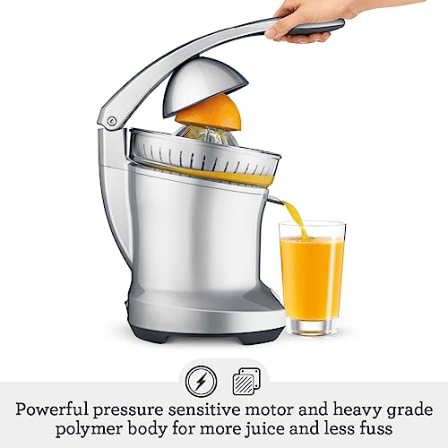 Breville Bcp600 Heavy Grade Polymer Body Citrus Press Motorized Juicer 110 Watts Stainless Steel Corded Electric juicer