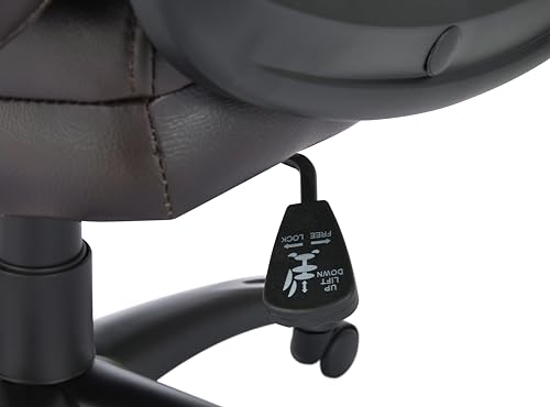 Serta Comfort Executive Big & Tall Office Chair Ergonomic High-Back Computer DeskChair, Semi Plush Cushion Seat, Soft Padded Armrests, SertaQuality Foam, Metal Swivel Base, Bonded Leather, Gray