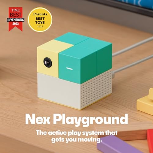 Nex Playground Active Play System System & Travel Case, Video Game Console for Kids & Families, Controller Free AI-Powered Motion Tracking, Great for Gaming Nights, Parties and Playdates