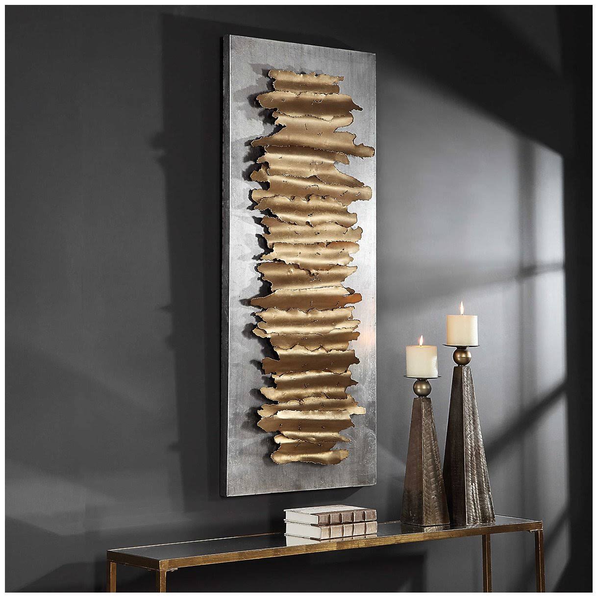 Uttermost 04195 Lev Gold Metal Wall Decor