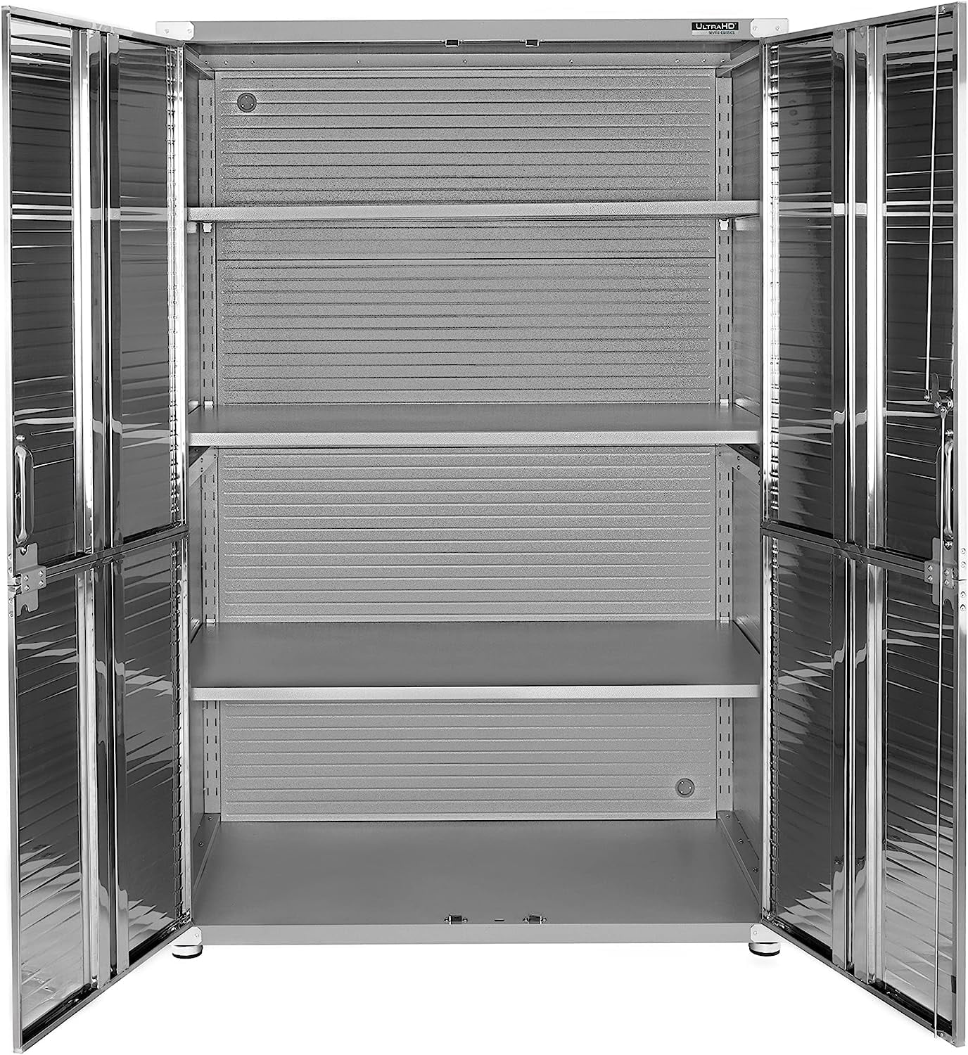 Seville Classics UltraHD Mega Steel Storage Cabinet, 48" W x 24" D x 72" H, Granite