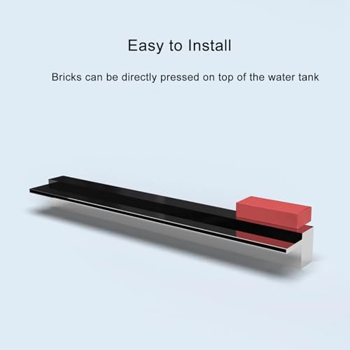 Waterfall Pool Fountain, 304 Stainless Steel Water Feature Spillway, Waterfall Blade with Accessories, for Swimming Pool, Garden Outdoor Pond, Spa(80cm)
