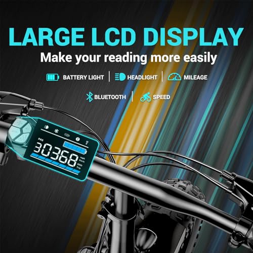 Folding Electric Bike,Foldable Electric Bike,Electric Bike Adults,20"x 4" Fat Tire,500w Motor Peak 1000w,48V 10Ah Removable Battery,40Miles Range 25Mph,7-Speed Gear,Folding City Ebike for Men Women