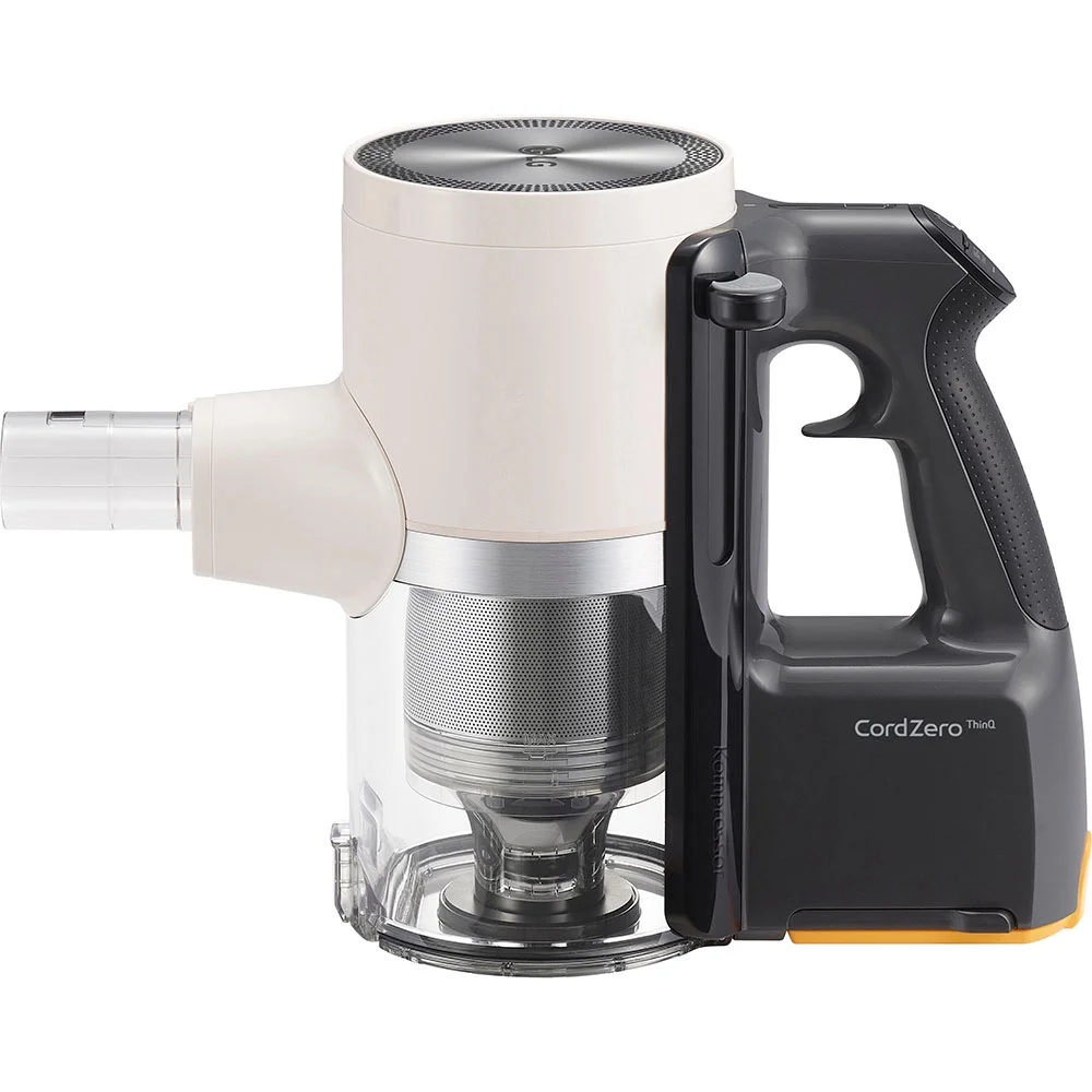 LG - A939KBGS CordZero All in One Auto Empty Cordless Stick Vacuum - Sand Beige