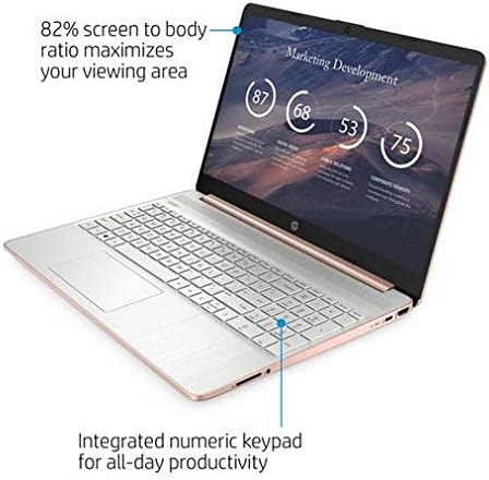 HP 15.6" Ryzen 5 8GB/256GB Laptop-Rose Gold