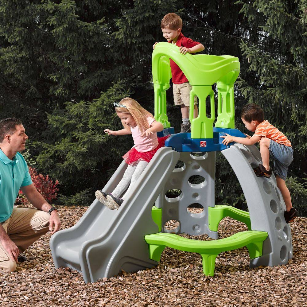 Step2 Castle Top Mountain Climber with 2 Climbing Rock Walls and Slide