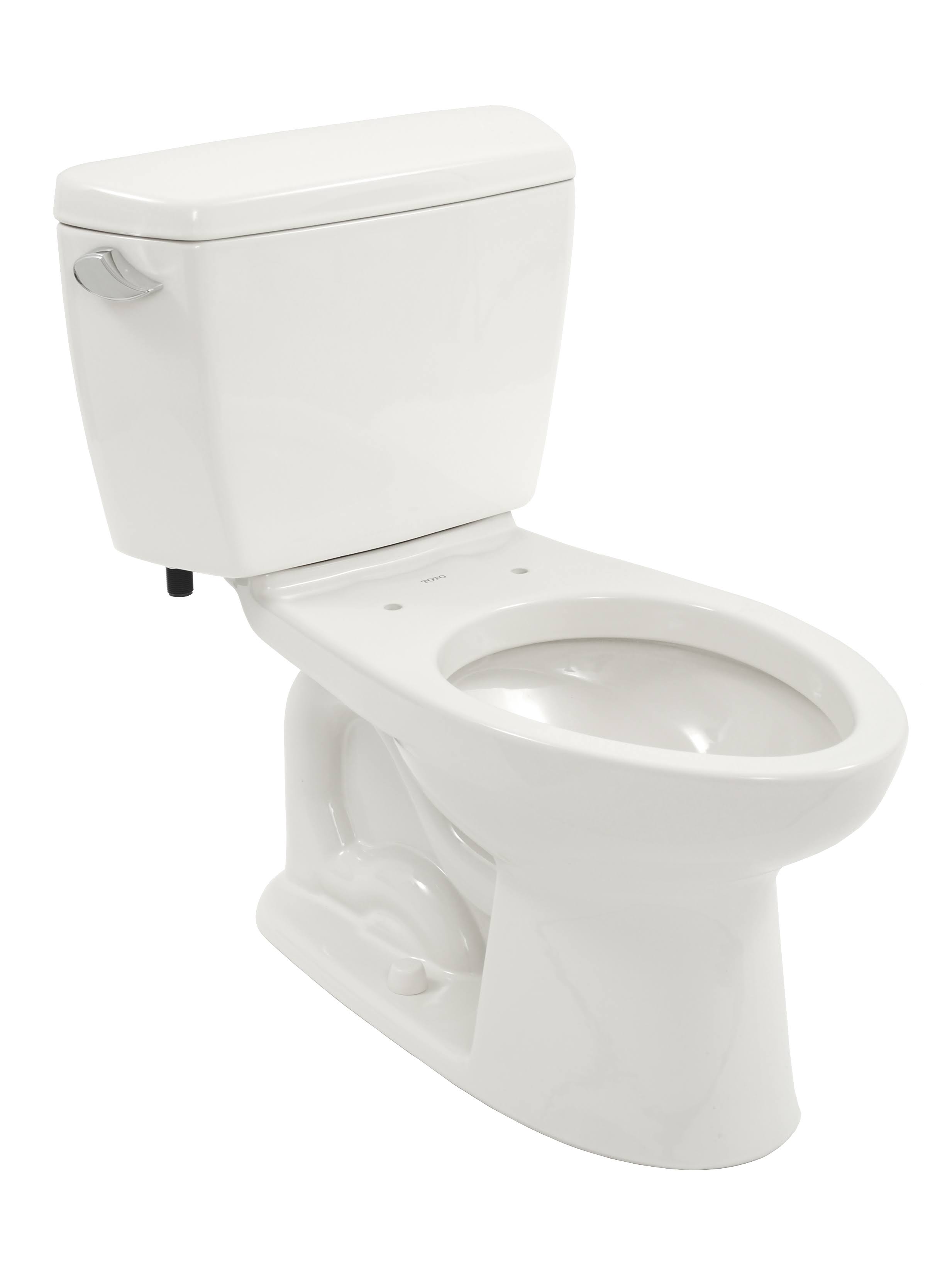 Toto Eco Drake Two Piece Elongated Toilet CST744E#01 Cotton