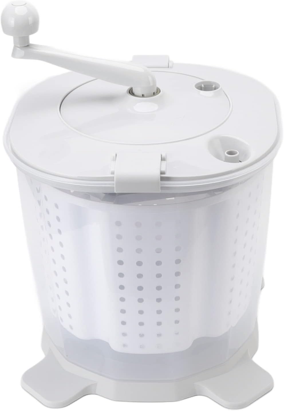 Hand Crank Washing Machine Portable Non-Electric Manual Clothes Washer Mini Washer Energy Saving for Dormitory Apartment Camping Grey