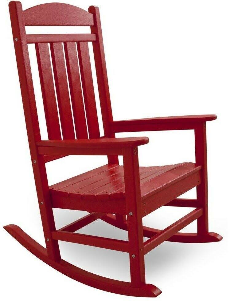 POLYWOOD Presidential Rocking Chair - Sunset Red