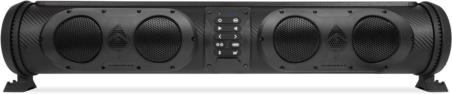 ECOXGEAR SoundExtreme SE26 Amplified Powersports Bluetooth 8 Speaker Soundbar Waterproof Sandproof with LED Lighting 500 Watts of Peak Power