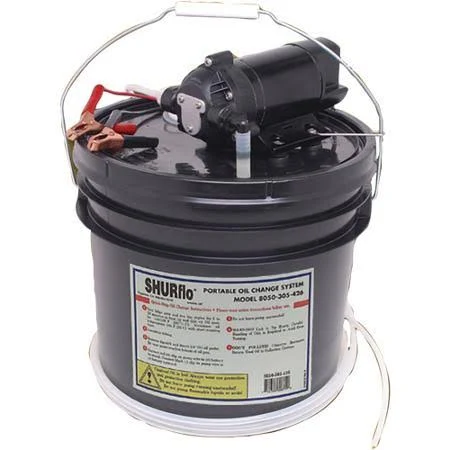 Shurflo Oil Change Pump W-3.5 Gallon Bucket - 12 VDC, 1.5 GPM