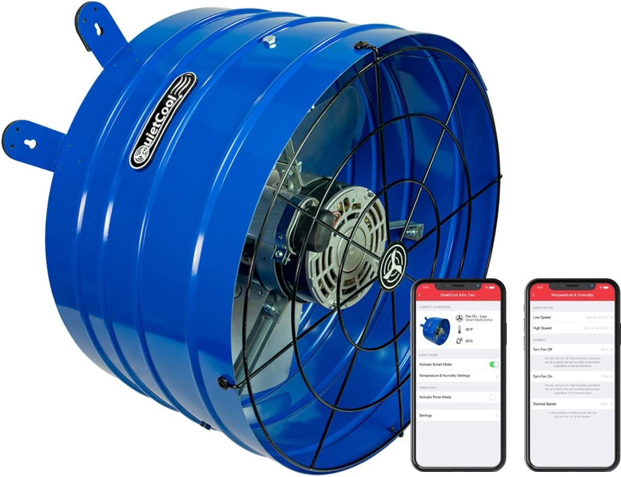 QuietCool Smart Attic Gable Fan (AFG SMT PRO-3.0)