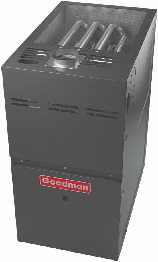 Goodman 2.5 Ton 14.5 SEER2 Single Stage Air Conditioner GSXH503010 and 40,000 BTU 80% AFUE Multi-Speed Gas Furnace GM9S800403AU Upflow System with CAPTA3022A4