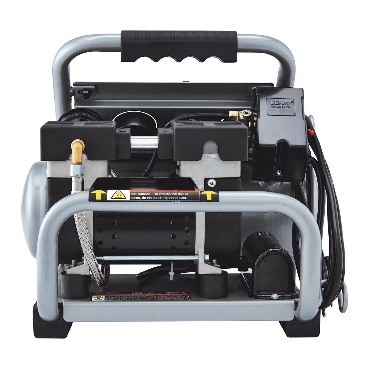 FORTRESS 1 Gallon, 135 PSI Ultra Quiet Oil-Free Hand-Carry Jobsite Air Compressor