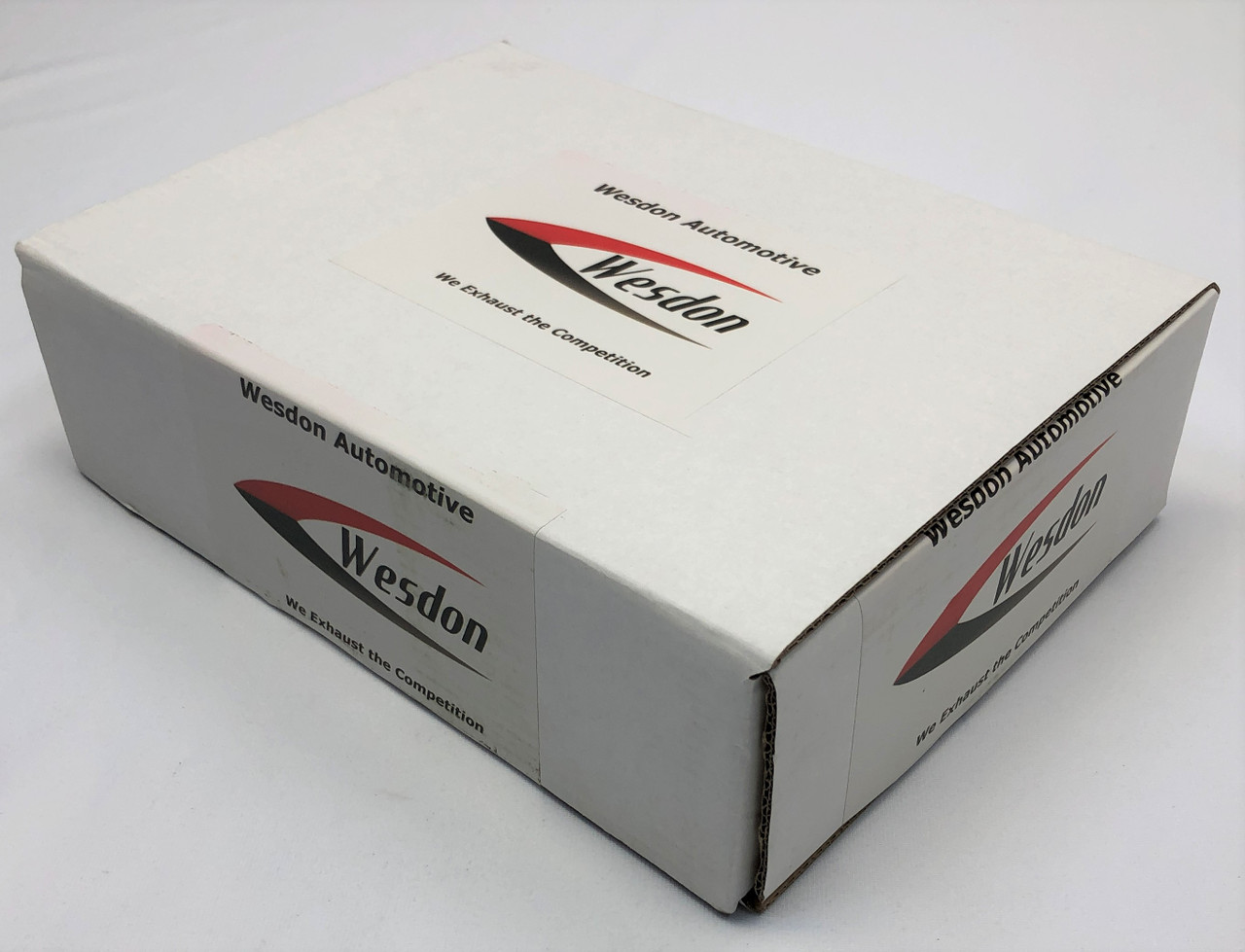 Exhaust Tip 2.50" Inlet 3.50" Outlet 9.50" long Dual Round Slant High Temperature Black Black Stainless Steel  WDWDRS35095-250-BK-SS Wesdon Exhaust Tip
