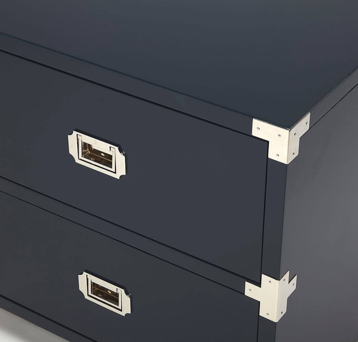 Butler Anew 2 Drawer Campaign Chest White