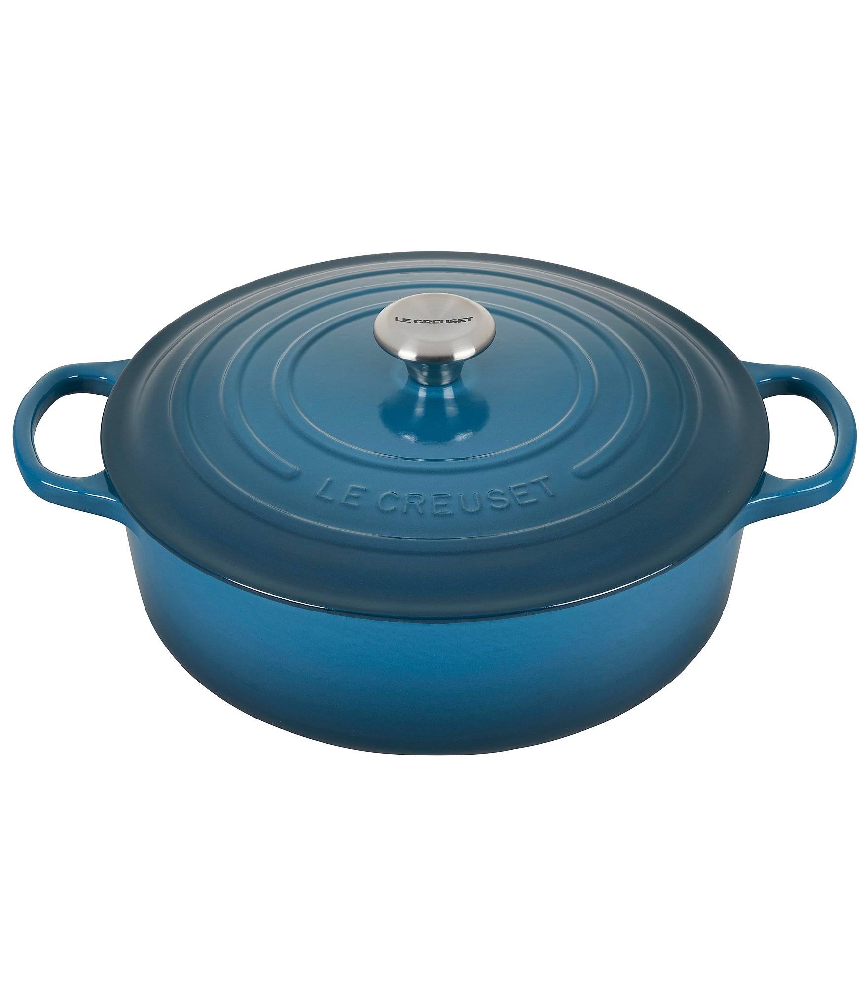 Le Creuset Signature 6.75-Qt. Deep Teal Round Wide Dutch Oven