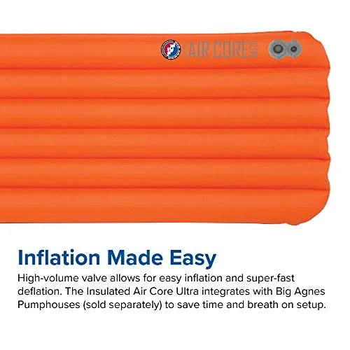 Big Agnes Insulated Air Core Ultra Inflatable Sleeping Pad - Wide