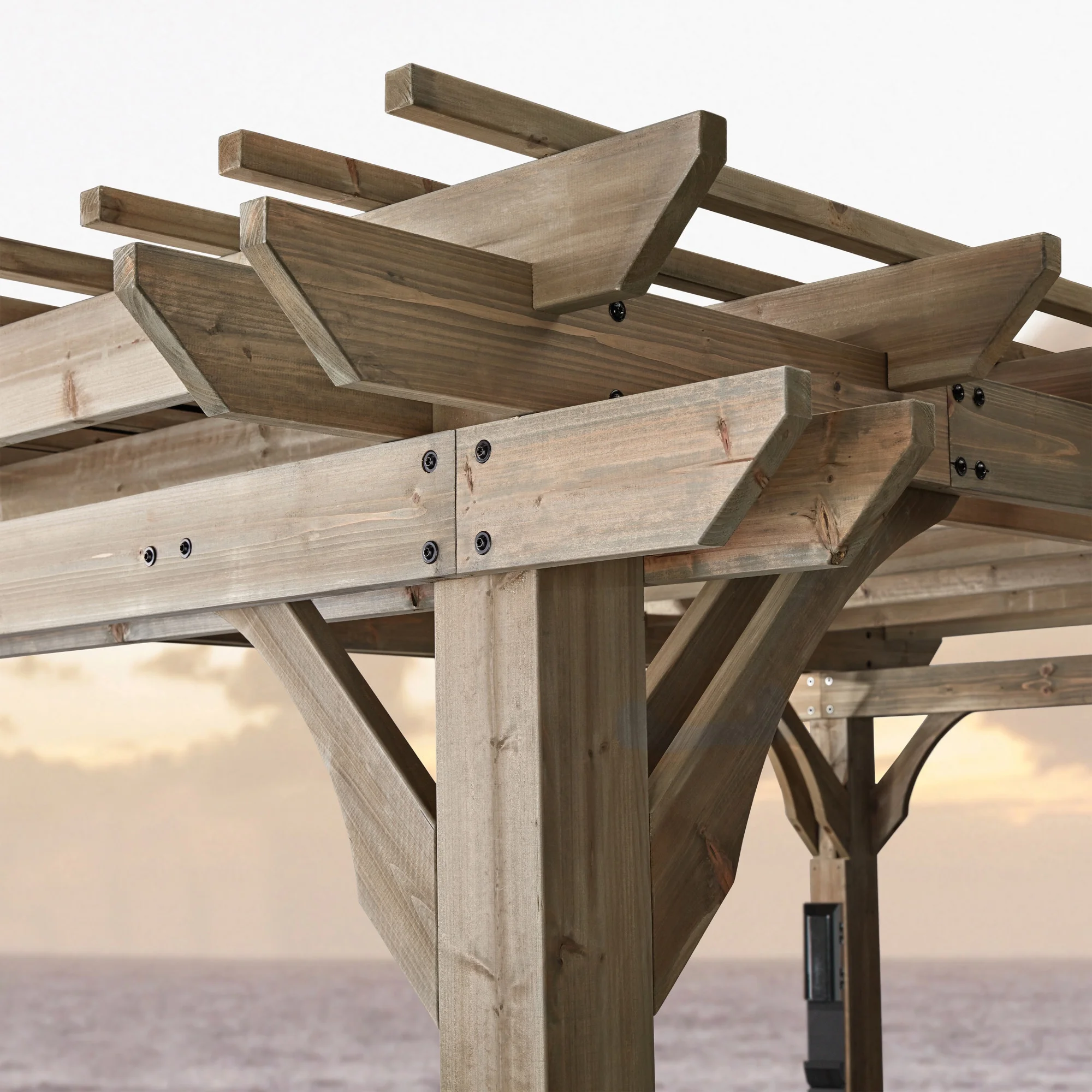 Backyard Discovery Somerville 14' x 10' Cedar Pergola with Electric