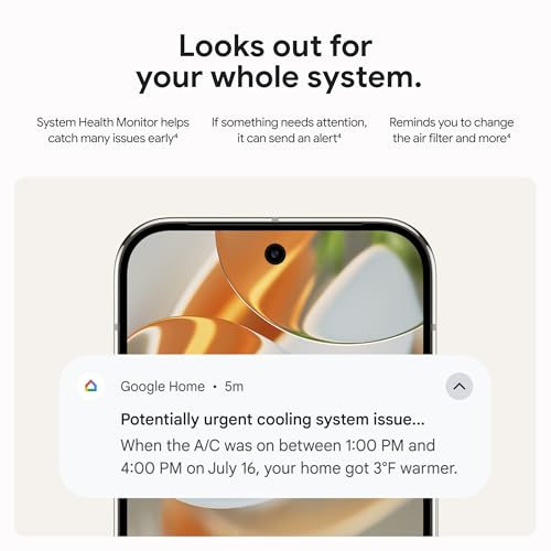 Google Nest Learning Thermostat (4th Gen) with Nest Temperature Sensor (2nd Gen) - Energy Saving Smart Thermostat with Adaptive Eco - Works with Alexa and Google Home App - Polished Silver
