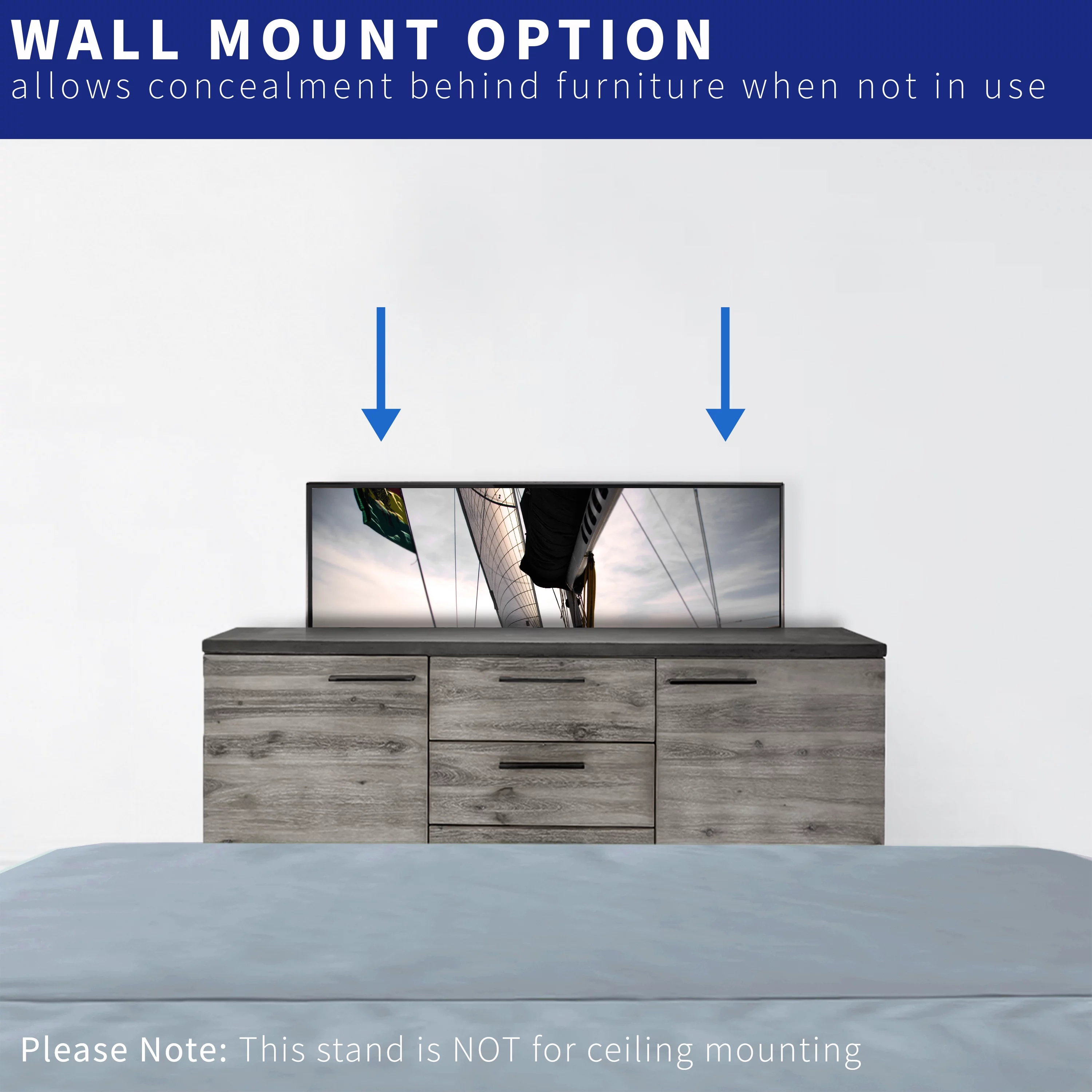 VIVO TV Motorized Vertical Stand Lift 32" to 48" | Height Adjustable Mount