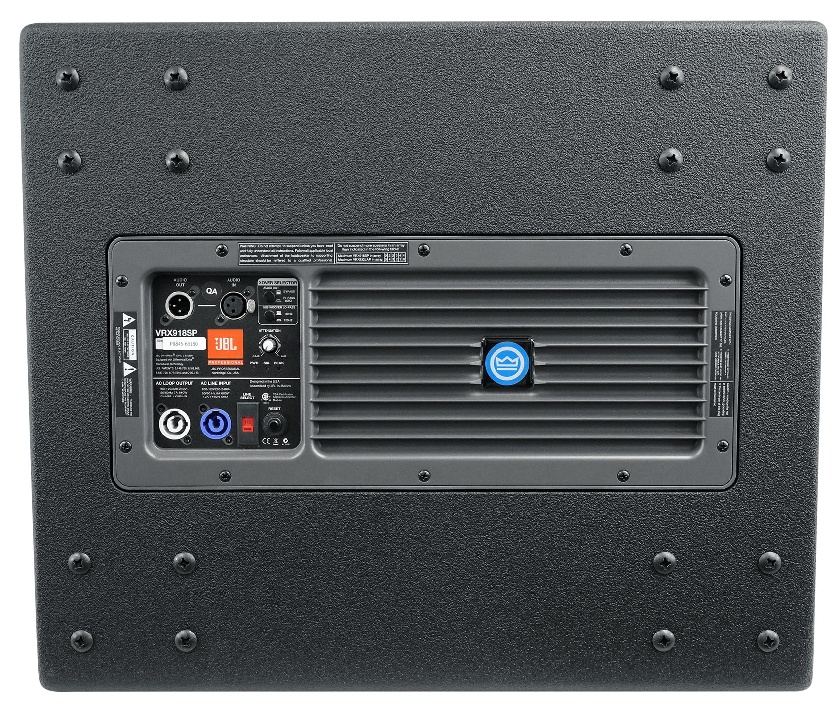 JBL VRX918SP Powered Active 18" 1500w Flyable Suspendable Subwoofer Sub w/DSP