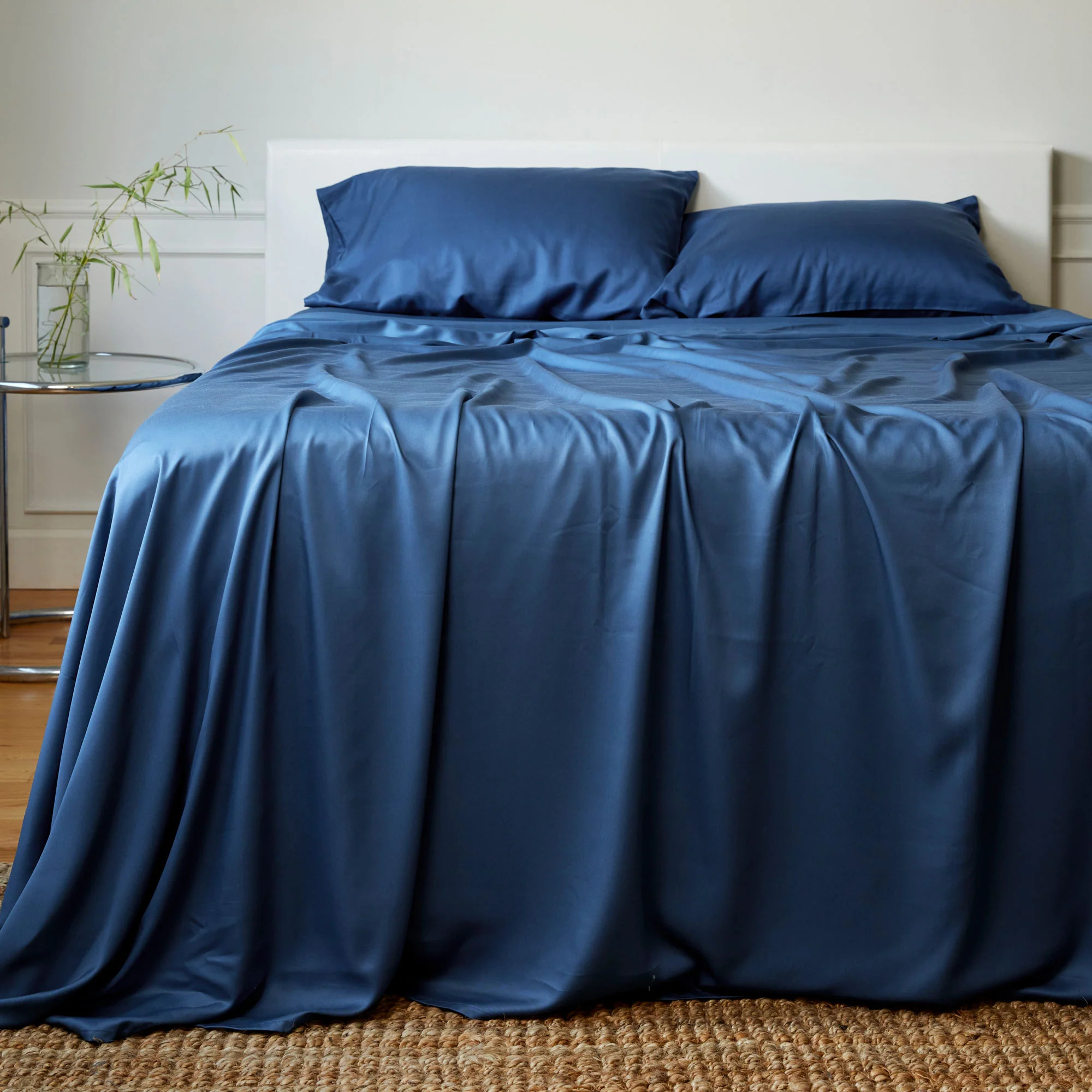 BedVoyage Luxury 100% viscose from Bamboo Bed Sheet Set, Queen - Platinum