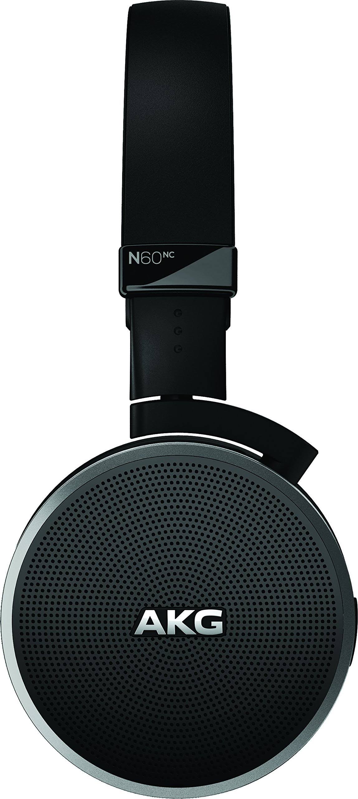 AKG N60NC Noise-Canceling On-Ear Headphones (Black)
