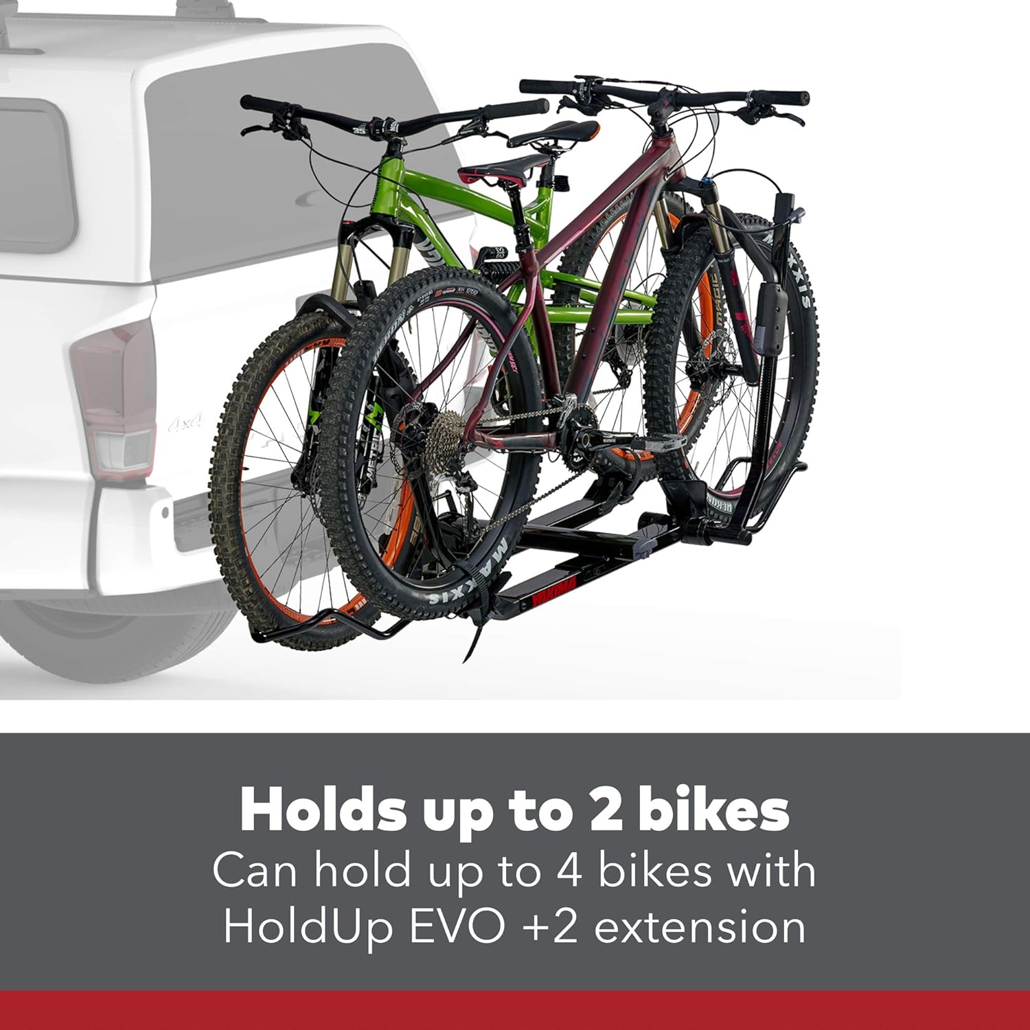 YAKIMA - HoldUp EVO 2 Hitch Mounted Tray Bike Rack, 2 Bike Capacity