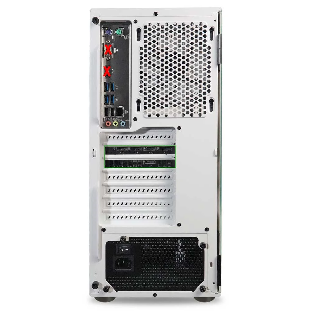 ViprTech Rebel Gaming PC Desktop Computer - AMD Ryzen 5 2600 (12-LCore 3.9Ghz), NVIDIA RTX 3060 12GB, 32GB DDR4 3200 RAM, 1TB NVMe SSD, VR-Ready, Streaming, RGB, Windows 11 Pro, White