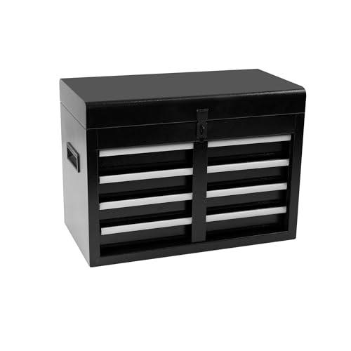 Rolling Tool Chest, 5-Drawer Rolling Tool Storage Cabinet with Detachable Top Tool Box, Liner, Universal Lockable Wheels, Adjustable Shelf, Locking Mechanism,Tool Cart for Garage Workshop
