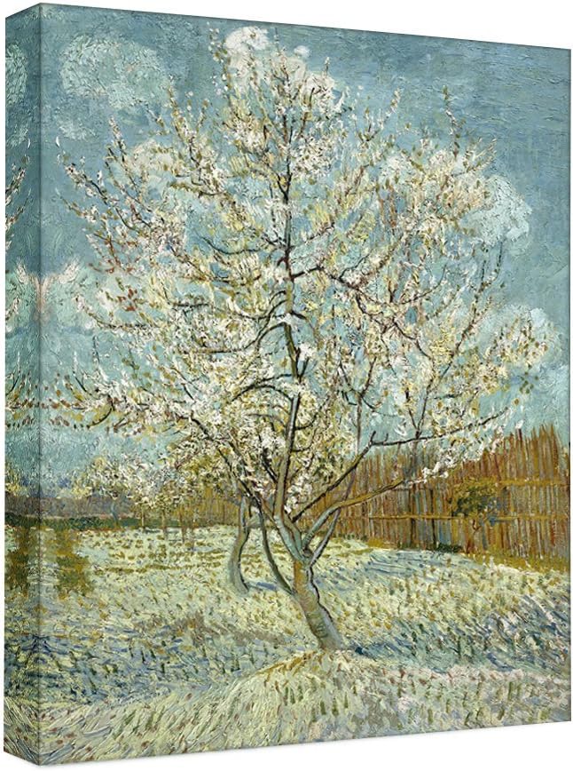 Eliteart - Starry Night Over The Rhone by Vincent Van Gogh Giclee Art Canvas Prints- Framed Size:27 3/5 x34 3/5