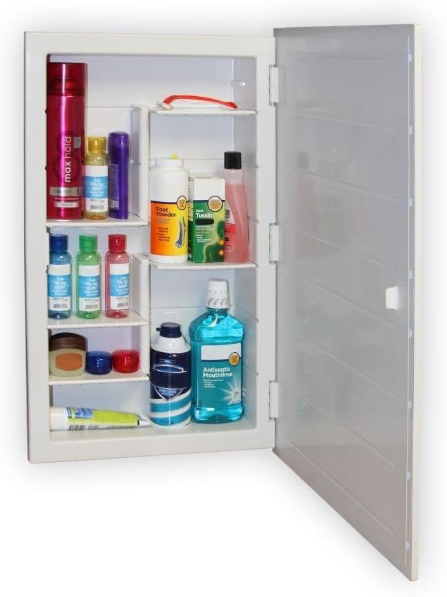 Zaca Spacecab Media Recessed Medicine Cabinet, 16" W x 26" L