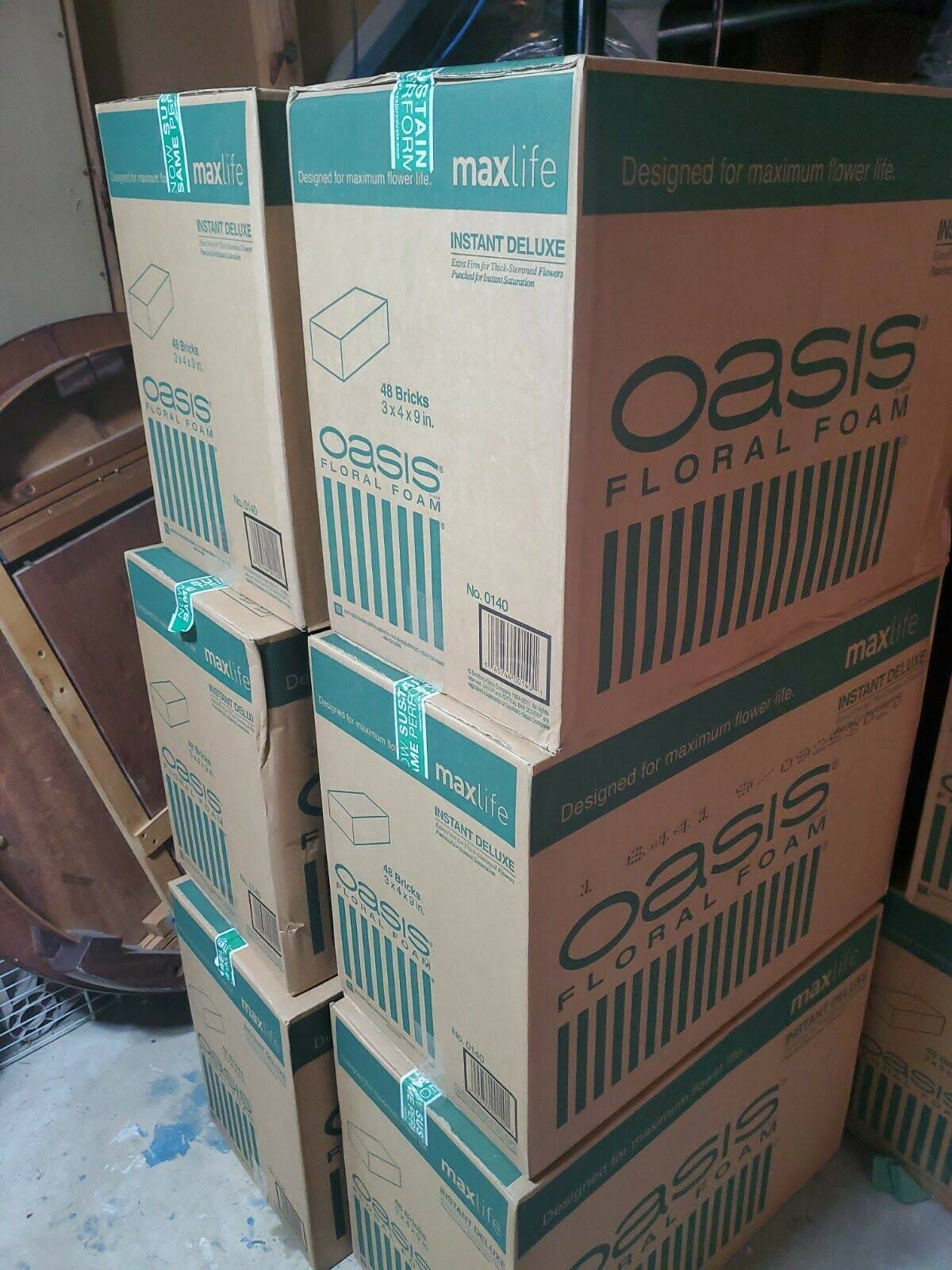 Oasis Instant Deluxe Floral Foam Maxlife Case 48