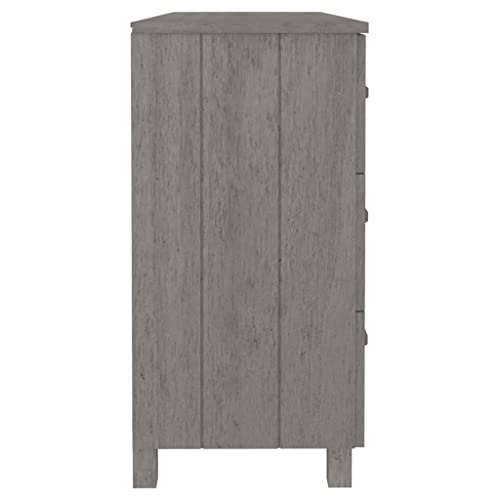 Buffets & Sideboards Sideboard Light Gray 44.5"x15.7"x31.5" Solid Wood Pine,Multipurpose Wooden Sideboard with Ample Storage and Display Space Cabinets & Storage