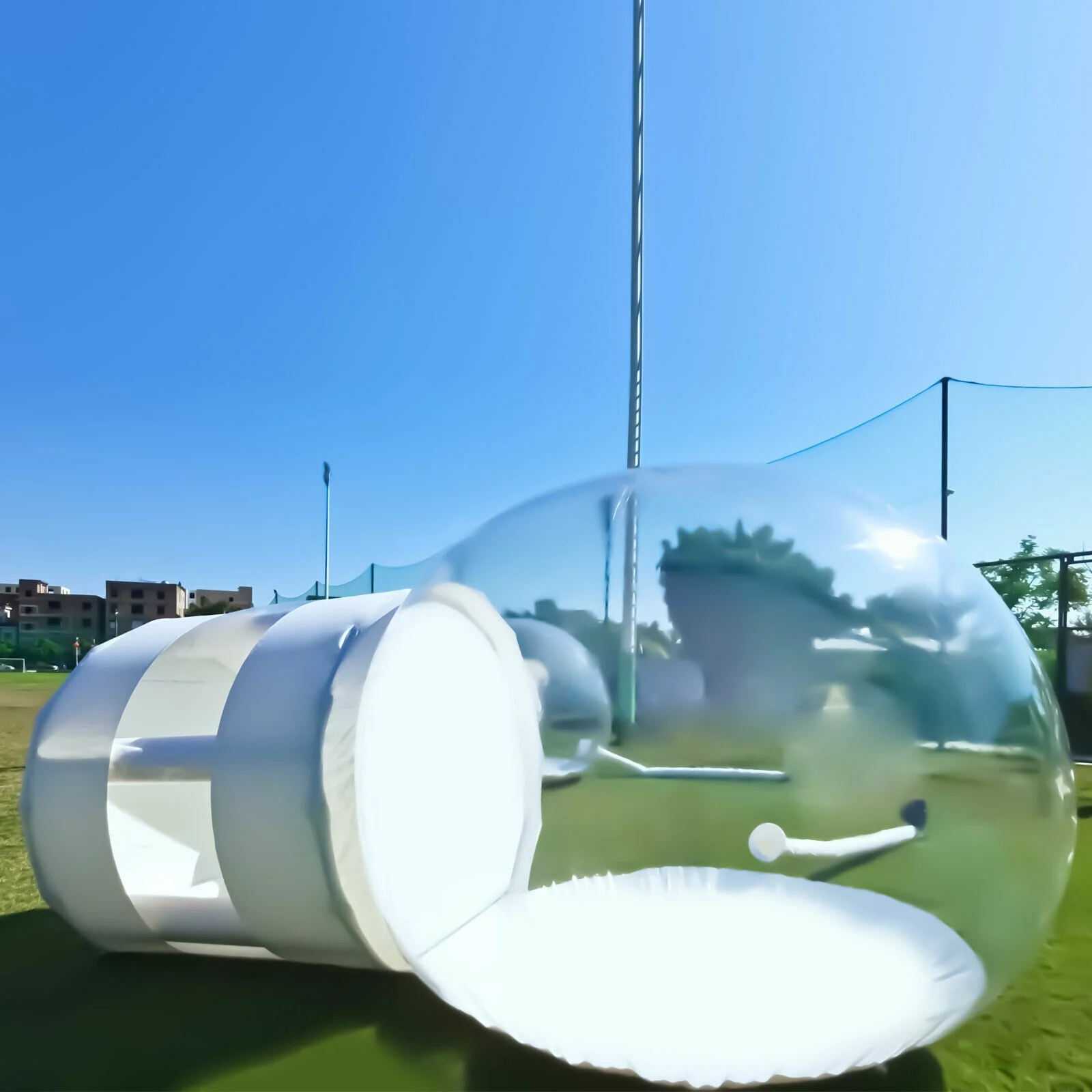 YIYIBYUS Bubble Tent Inflatable Transparent Camping Tent Outdoor Dome Bubble House with Blower for Patio Backyard Party Picnic Foldable