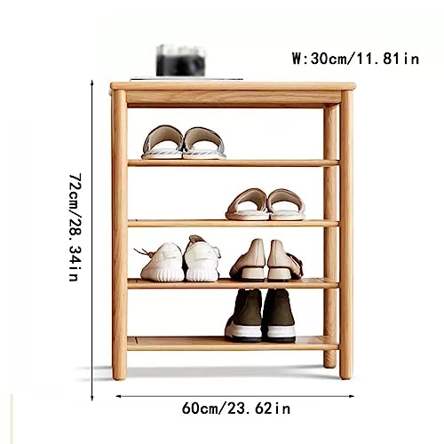 Hallway Storage Bench Shoe Bench Wooden Shoe Rack Home Multi-layer Storage Rack Living Room Small Shelf Rack Door Simple Narrow Shoe Cabinet Hallway Storage Bench