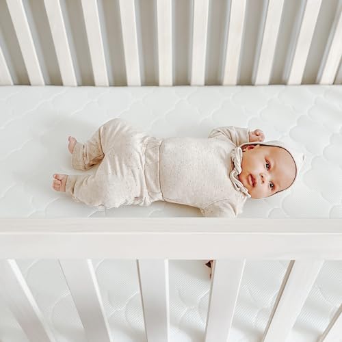 Newton Baby Crib Mattress and Toddler Bed - Waterproof - Ultra-Breathable Proven to Reduce Suffocation Risk, 100% Washable, Better Than Organic, 2-Stage Removable Cover, Deluxe 5.5" Thick - White
